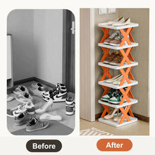 Load image into Gallery viewer, Smart Foldable Shoes Shelf 6 Tier Shoe Rack
